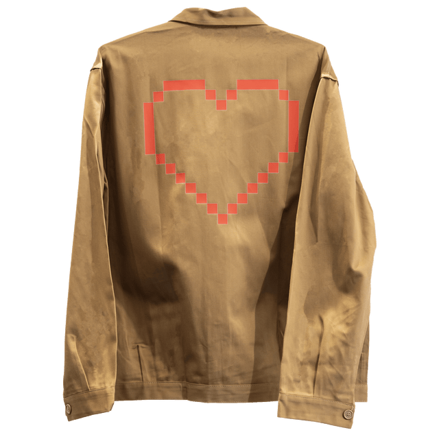 PIECE 44 - HEART BROWN OVERSIZE