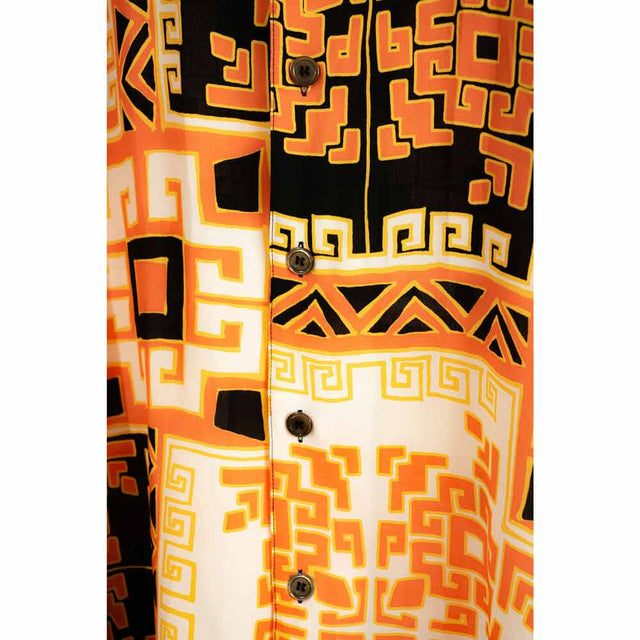 Camicia Hawaii - ORANGE dettaglio