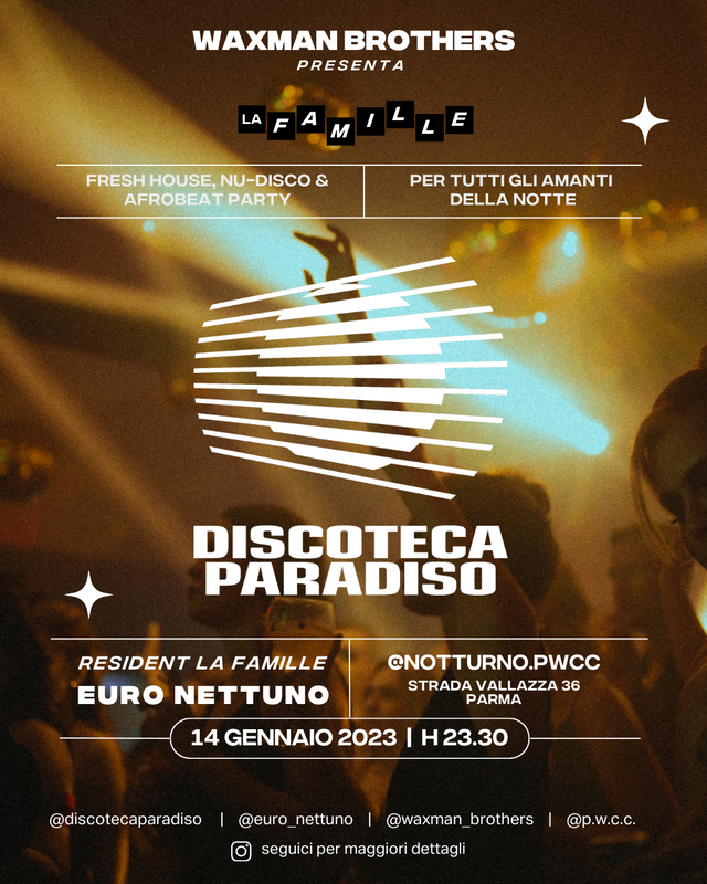 DISCOTECA PARADISO - 14 01 2023 - 23.30